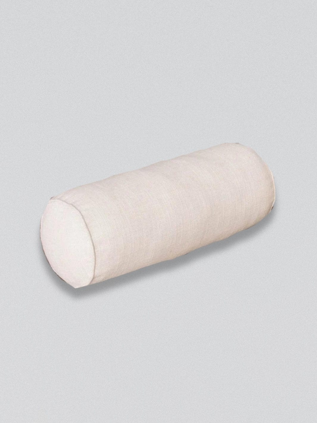 Coussin cylindrique Blanc / 15x15x40cm