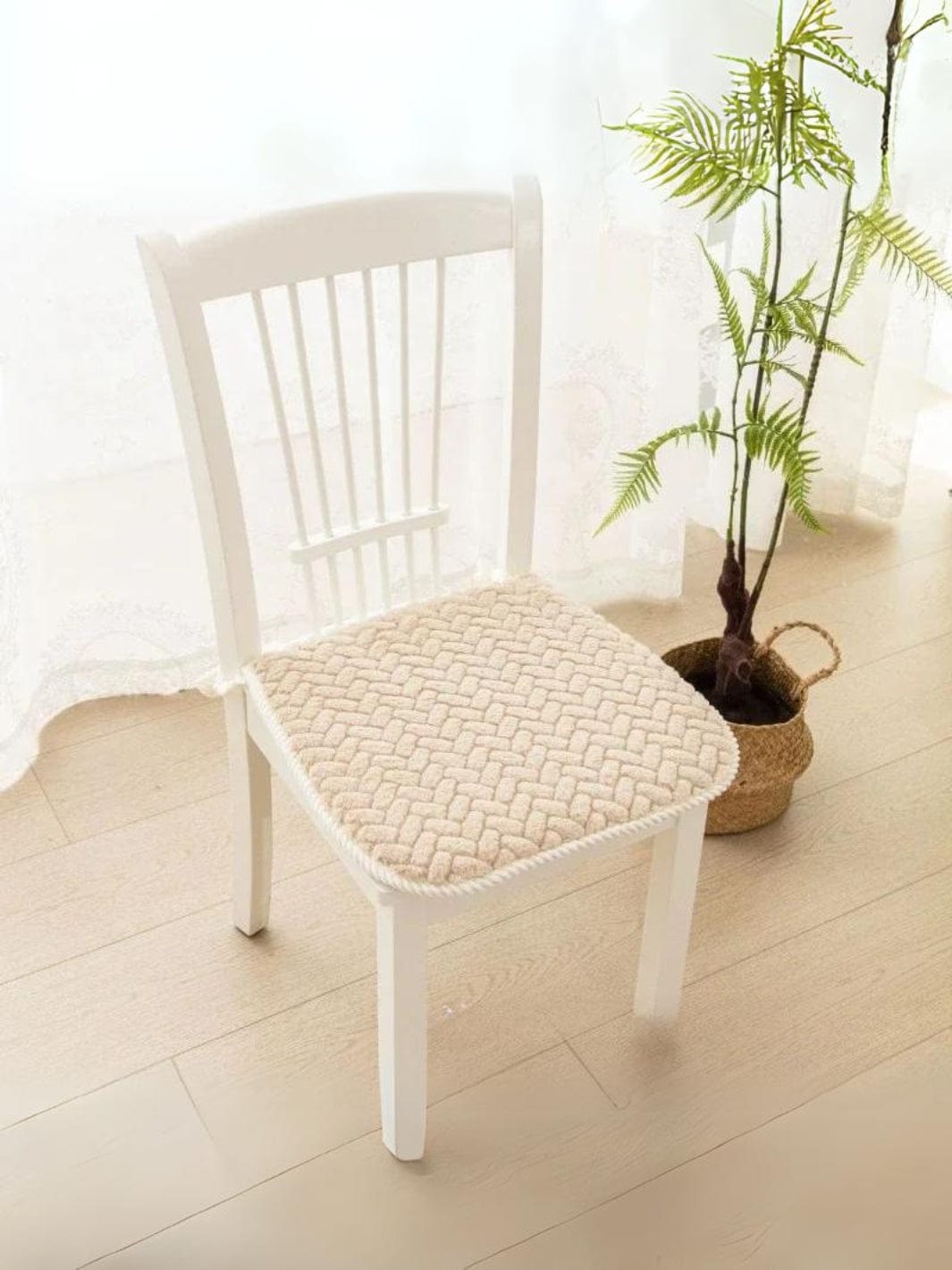 Coussin de chaise carré  Beige / 45cmx45cm