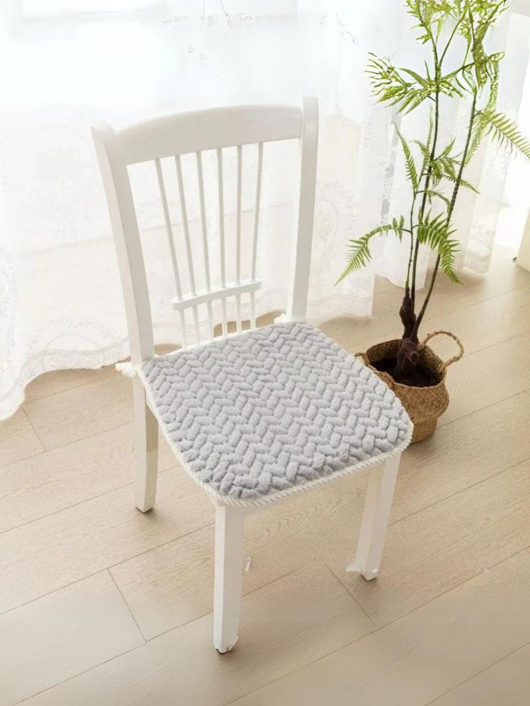 Coussin de chaise carré  Gris / 45cmx45cm