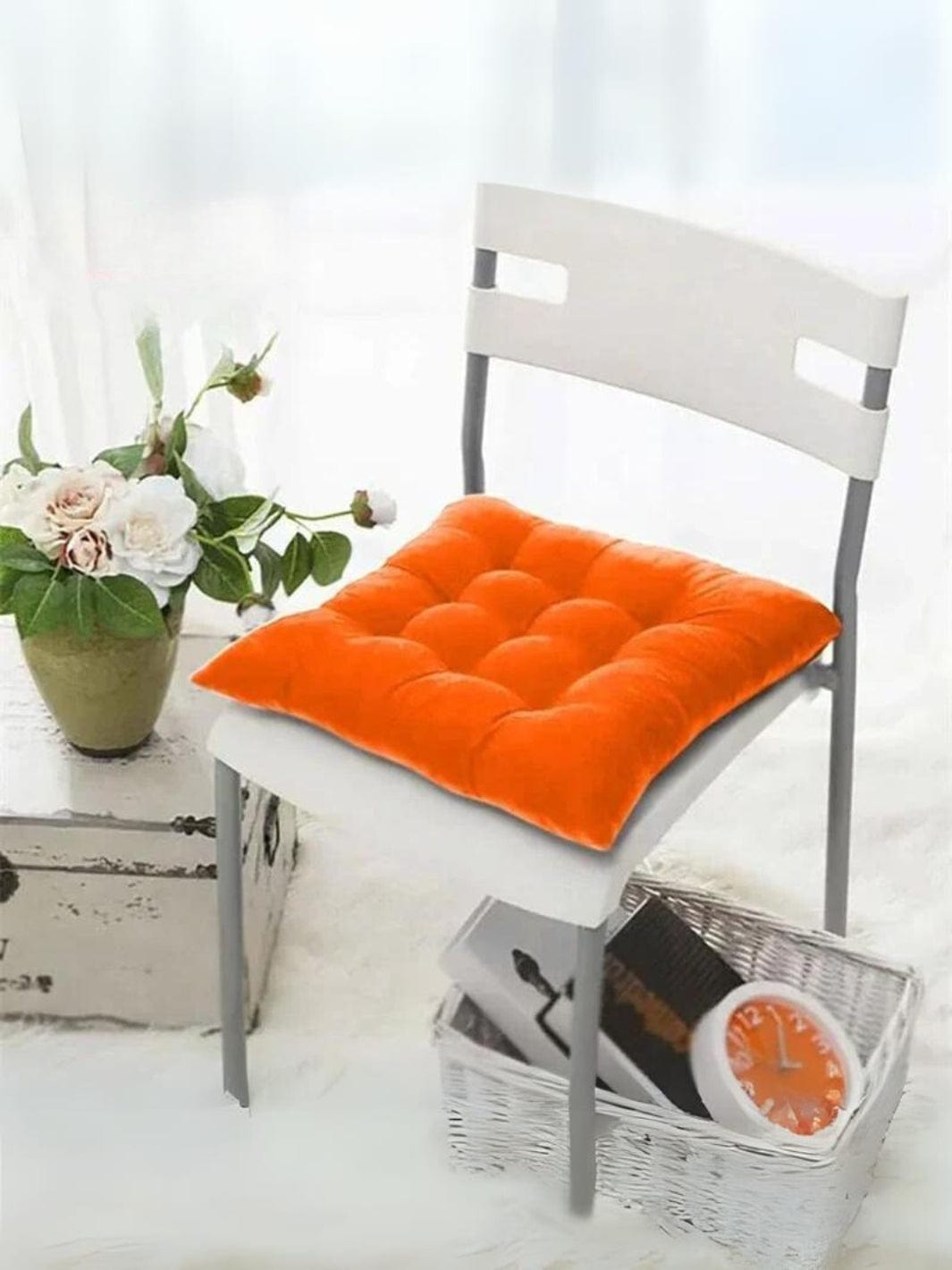 Coussin de chaise épais Orange / 40x40